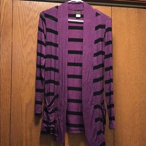 Long striped sweater